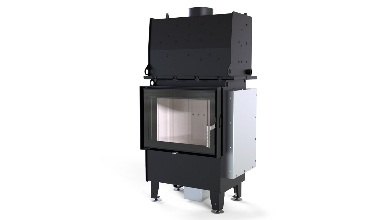 Wkład kominkowy z płaszczem wodnym DEFRO RIVA SM SHORT 16kW czarny imageoferta48619201080 - Wkład kominkowy z płaszczem wodnym DEFRO RIVA SM SHORT 16kW czarny